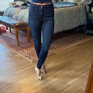 Good American Deep Indigo Skinny Jeans